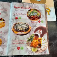 NOT vegan food but with vegan sign😒  at Lekker Cafe' in Krabi