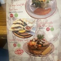Menu  at Lekker Cafe' in Krabi