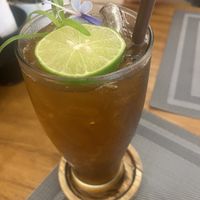 Lemon tea   at Lekker Cafe' in Krabi