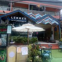 Shop front  at Lekker Cafe' in Krabi