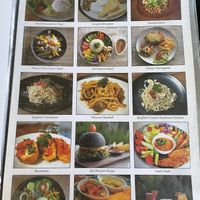 Few pictures of vegan items  at Red Pomelo Bar & Restaurant in Penida Island