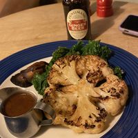 Cauliflower steak  at The Woodstock Arms in Woodstock