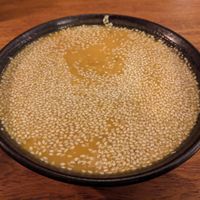 Vegan carrot soup at Svermeri kafe og redesign in Tromsoe