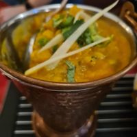 Veganes Kichererbsengericht at Taj Mahal in Birkenau