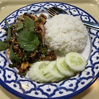 Yam sapp gai grob  at May Veggie Home Express - ประสานมิตรพลาซ่า in Bangkok