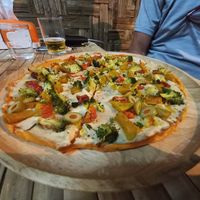 Mixed Veggies Pizza at Tea Leaf Vegan Pizza in Koh Phangan