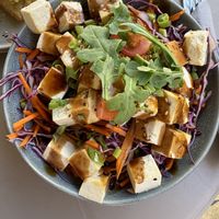 Tofu teriyaki   at Rainbow Cafe in Tahiti