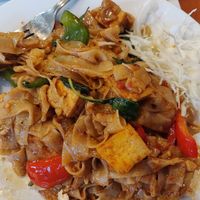 Drunken noodles with tofu at Aroy Thai and Sushi in St Petersburg