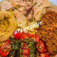 Veggie platter appetizer   at Alounak in Nice