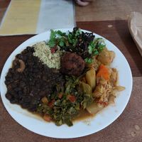 Prato do dia era feijoada, bem diferente mas saborosa. Gostei at Health Valley Barra in Salvador