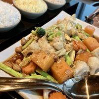 Vegetable wok  at Saffron in Doha