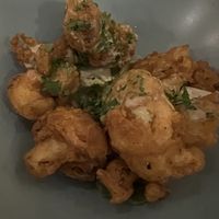 Crispy Cauliflower with Tahini Sauce  at Mera Kitchen Collective in Baltimore