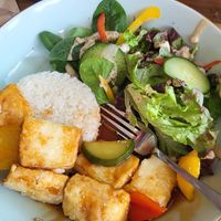 Sweet and sour tofu at The GF Depot in Auckland