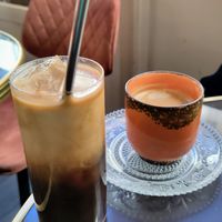 Salted Brown Sugar Cold Brew Latte at Abricot Bar in Paris
