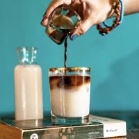 ice latte   at Café Nam in Golestan