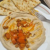 Best Hummus anywhere! at Misto Café Bar in Pontevedra
