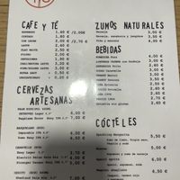 Menu April 2024  at Misto Café Bar in Pontevedra