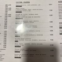 Options  at Misto Café Bar in Pontevedra