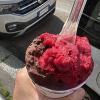 Ciocco rum and cassis  at Gelateria Geko in Milan