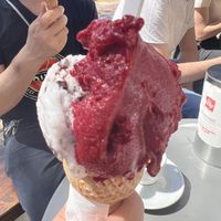 Cassis e stracciacocco  at Gelateria Geko in Milan