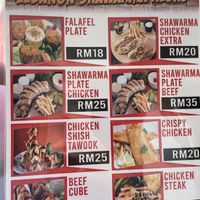 Menu  at Lebanon Shawarma Kebab Langkawi Cafe in Langkawi