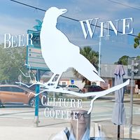 Front window at Culture Coffee in Englewood