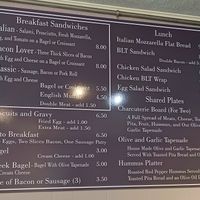 Menu at Culture Coffee in Englewood
