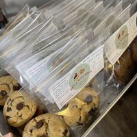 Miso chocolate chip cookies (regular and grain+gluten free)  at Berry Kind Bakes in Dallas