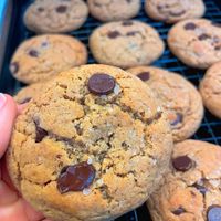 Miso chocolate chip cookies   at Berry Kind Bakes in Dallas