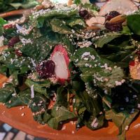 Delicious salad! at Sativa Studio Cafe in Banos