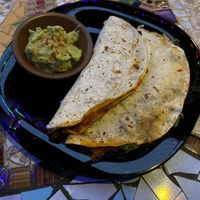Quesadilla with no cheese   at Sativa Studio Cafe in Banos