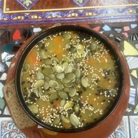 La sopita vegana   at Sativa Studio Cafe in Banos