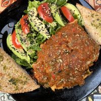 Vegan lasagna   at Sativa Studio Cafe in Banos