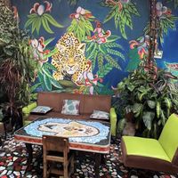 Beautiful interior   at Sativa Studio Cafe in Banos