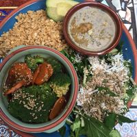 7 grain plate  at Sativa Studio Cafe in Banos