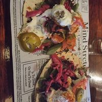 The panko mushrooms tacos at Boardwalk Social by Crystalbrook in Cairns