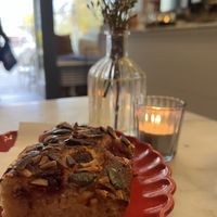 Vegan Raspberry Blondie  at Audrey Coffee in Berlin