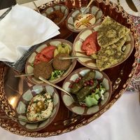 Vegan mezze platter  at Byblos in Zagreb