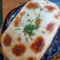 Tarbouche - baked vegetables below a bread covering at Byblos in Zagreb