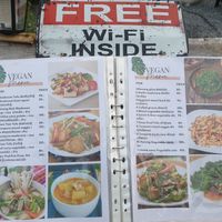 Menu at Samsen Center in Bangkok