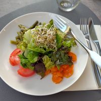 Gemischter Vorspeisensalat - veganes Dressing at Gasthof Eyachperle in Haigerloch
