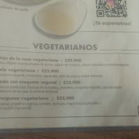 Cardápio at La Sazón Criolla in Rionegro