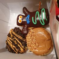 Vegan donuts at Voodoo Doughnut in Portland