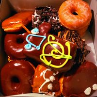 Vegan dozen at Voodoo Doughnut in Portland