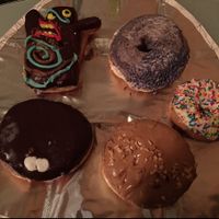 Some vegan donuts on offer at Voodoo Doughnut in Portland
