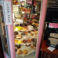 huge selection (half of it is vegan( at Voodoo Doughnut in Portland