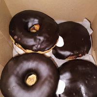 Vegan donuts at Voodoo Doughnut in Portland