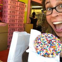 I’ve missed you Voodoo! at Voodoo Doughnut in Portland