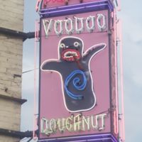 signboard at Voodoo Doughnut in Portland