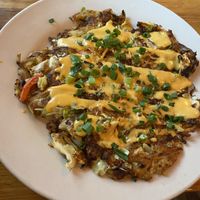 Japanese pancake   at At Sara's Table Chester Creek Cafe in Duluth